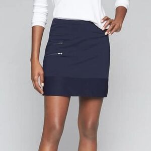 ATHLETA Tea Time Skort In Navy Blue Golf Tennis Pickleball Size Medium